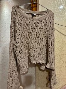 Crochet Knit Sweater