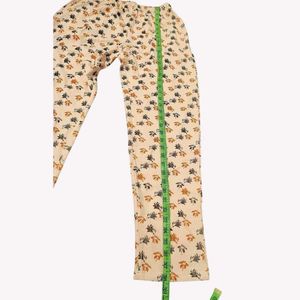 Cozy Printed Pajama Bottoms L