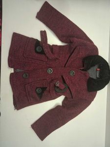 Burgundy colour sweater for kids