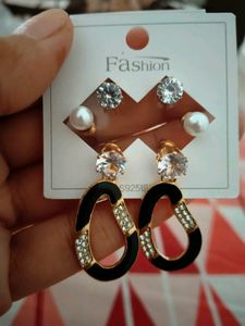 3 Pair Of Earrings