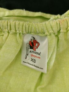 Fluorescent Green Casual Top (Women's)