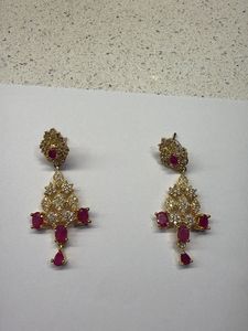 Stunning Ruby and Diamond Earrings
