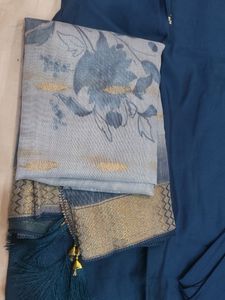 Dola Silk Suit Wid Real Mirror Work