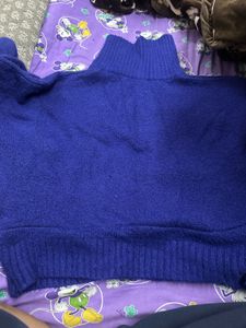 blue sweater