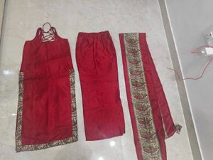 maroon suit