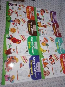 My First Copy to Colour Books &amp; Crayons