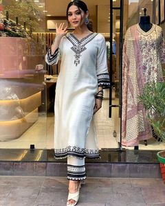 Party wear outfit made from Maslin fabric