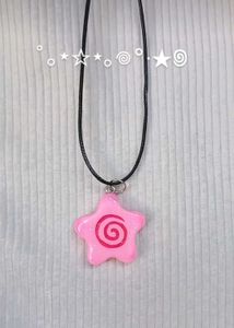 Pink Star Swirl Necklace