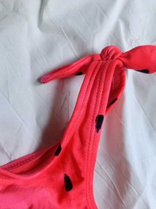 Cute Watermelon Print Bikini Top children