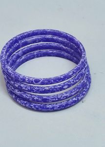 Set of 5 Blue Bangles