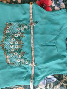 Price Drop Embroided Kurta Sleevless