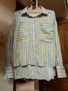 Chic Striped Button-Up Shirt