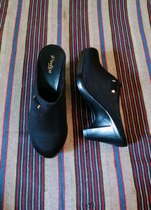 Black Women Pointed Heels Sandals