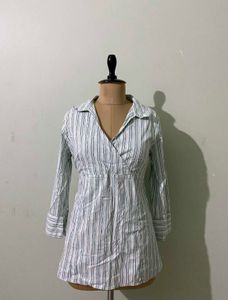 Striped V-Neck Tunic Top🍃
