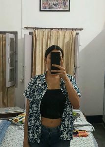 Floral Print Short Sleeve Shirt