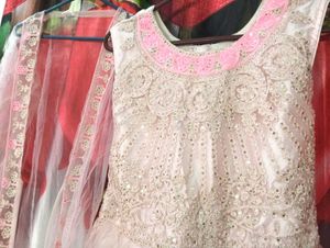 Beautiful Pink Embroidered Gown