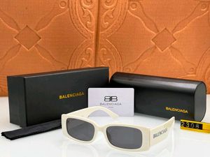 Balenciaga White Cat-Eye Sunglasses