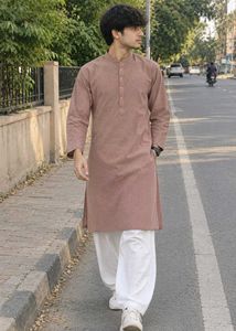 Men's Casual Kurta with White Salwar