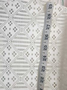 White Lace Button-Up Shirt 42 size