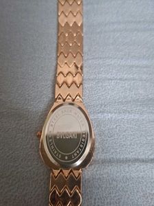 Elegant Rose Gold Watch with Crystals