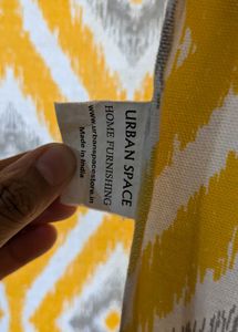 Yellow &amp; Blue Diamond Pattern Curtains