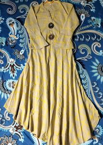 ETHNIC YELLOW KURTI 💛