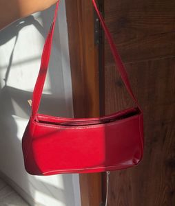 Chic Cherry Red Hobo Bag 🍒