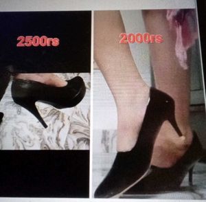 Two Black Heeled Pumps