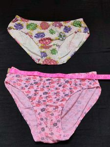 Floral Print Cotton Briefs (Set of 2)