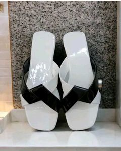Chic White &amp; Black Heels
