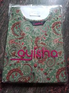 Elegant Green Paisley Print Kurti