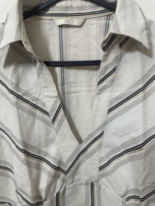 Striped V-Neck Short Sleeve Top ✨