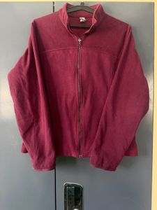 Quechua Maroon Fleece Zip-Up Jacket