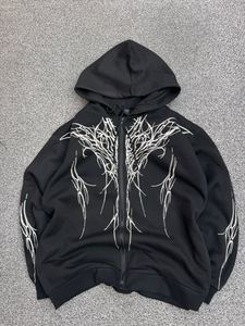 Gothic Zip-Up Hoodie