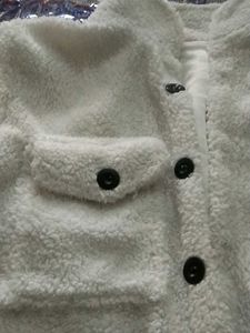 Cozy White Teddy Fleece Jacket