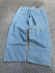 Light Wash Wide Leg Denim Jeans