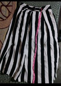 striped skirt and dress combo