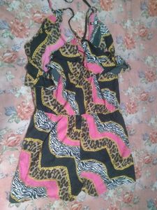5 pieces combo Bold Print Halter Neck Jumpsuit
