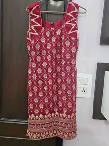 red partywear suit