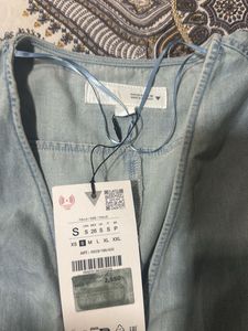 Zara denim mini dress