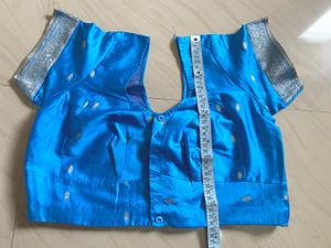Elegant Blue Silk Saree