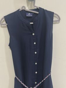 Ateesa Designer Navy Floral Embroidered Suit