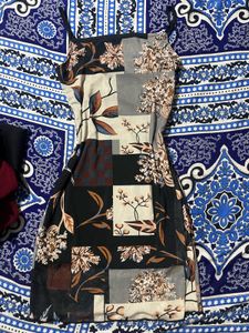 LITTLE BOX !!!Floral Patchwork Mini Dress
