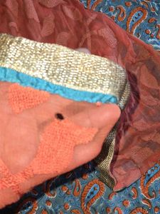 Sheer Embrroided gota Dupatta