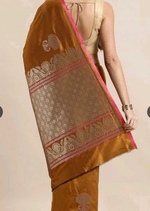 Mustard Silk Saree