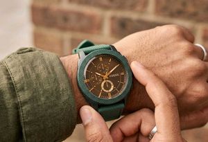 Fossil Watch - Black &amp; Green with box