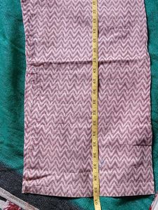 Stylish Pink Zigzag Print Palazzo Pants