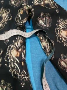 Stylish Black Heart Print Dress