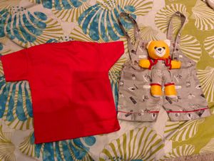 Cute Baby Outfit with Teddy Bear