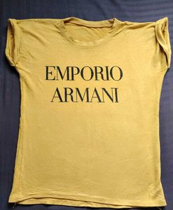 Emporio Armani Mustard Yellow T-Shirt